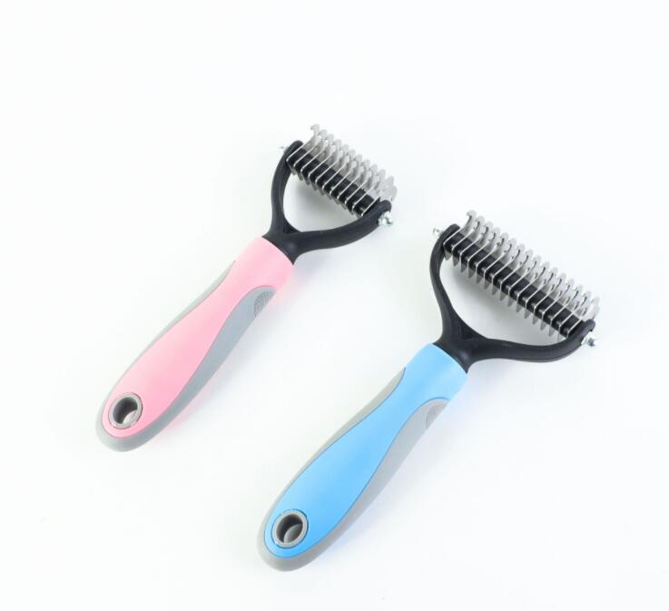 Dropshipping Grooming Shedding Tools Pet Hair Removal Comb for Trimming Dematting