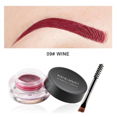 Long-lasting Colorful Eyebrow Cream Gel with Eyebrow Brush Tattoo Makeup Eye Brow Tint